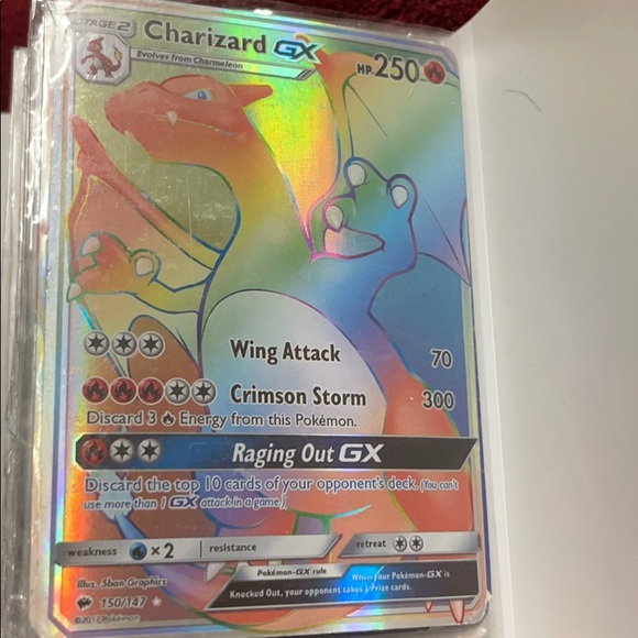 pokemon cards rainbow rare charizard gx Back Order) Charizard GX Rainbow (Singles) – PokePort Cards main image 1